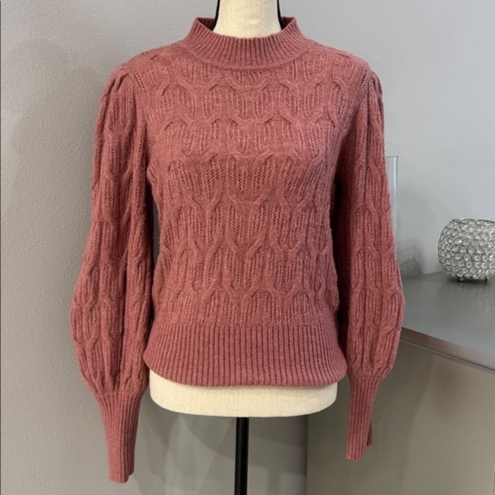 Express Cowl Neck Sweater - Rose